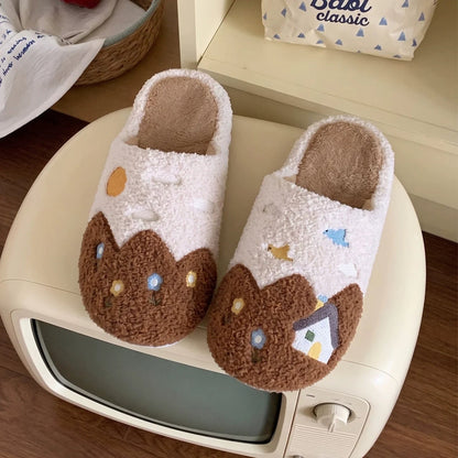 Countryside Cottage Fleece Slippers