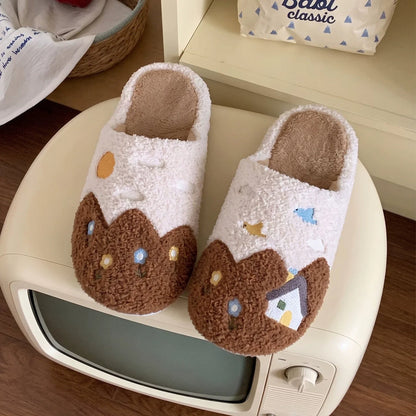 Countryside Cottage Fleece Slippers