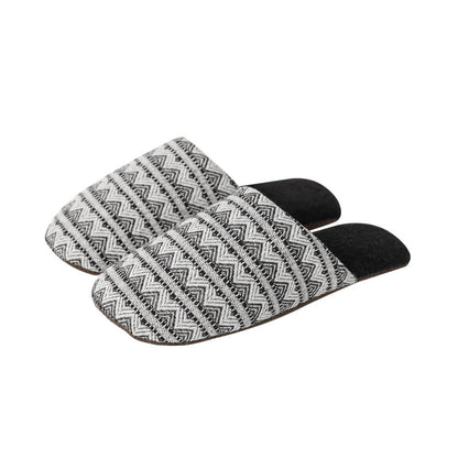 Zigzag Knit Indoor Slippers
