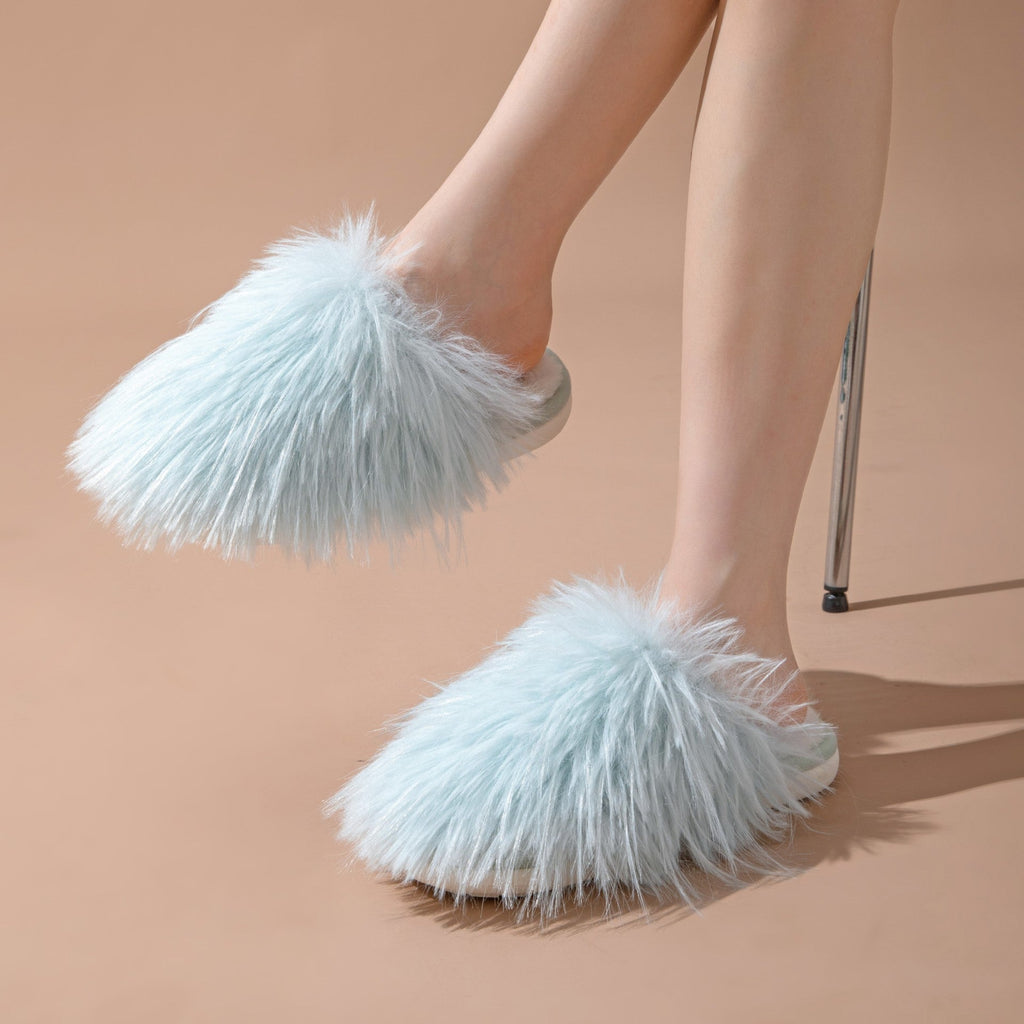 Shaggy Long-Fur Home Slippers