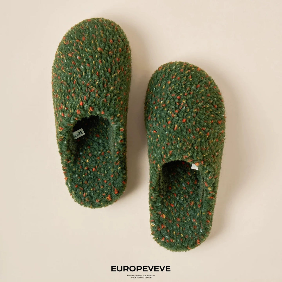 Confetti Boucle Fleece Warm Slippers
