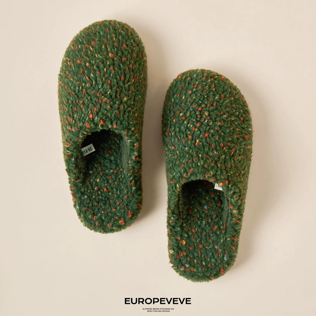 Confetti Boucle Fleece Warm Slippers