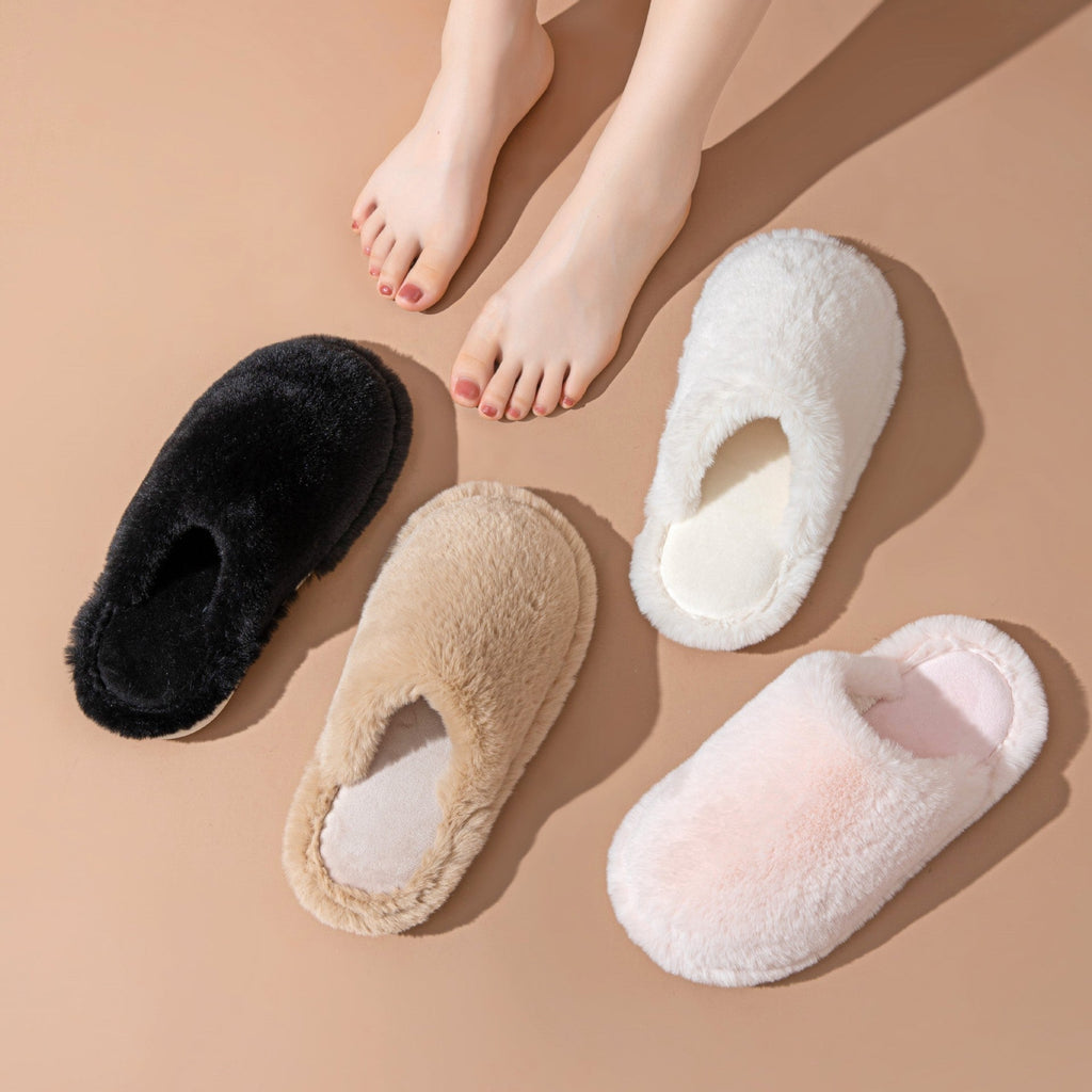 Pillow-Puff Closed Toe Slippers