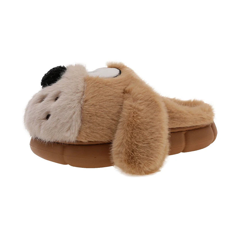 Floppy Ear Puppy Plush Slippers