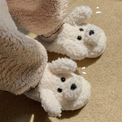 Puppy Plush Home Slippers