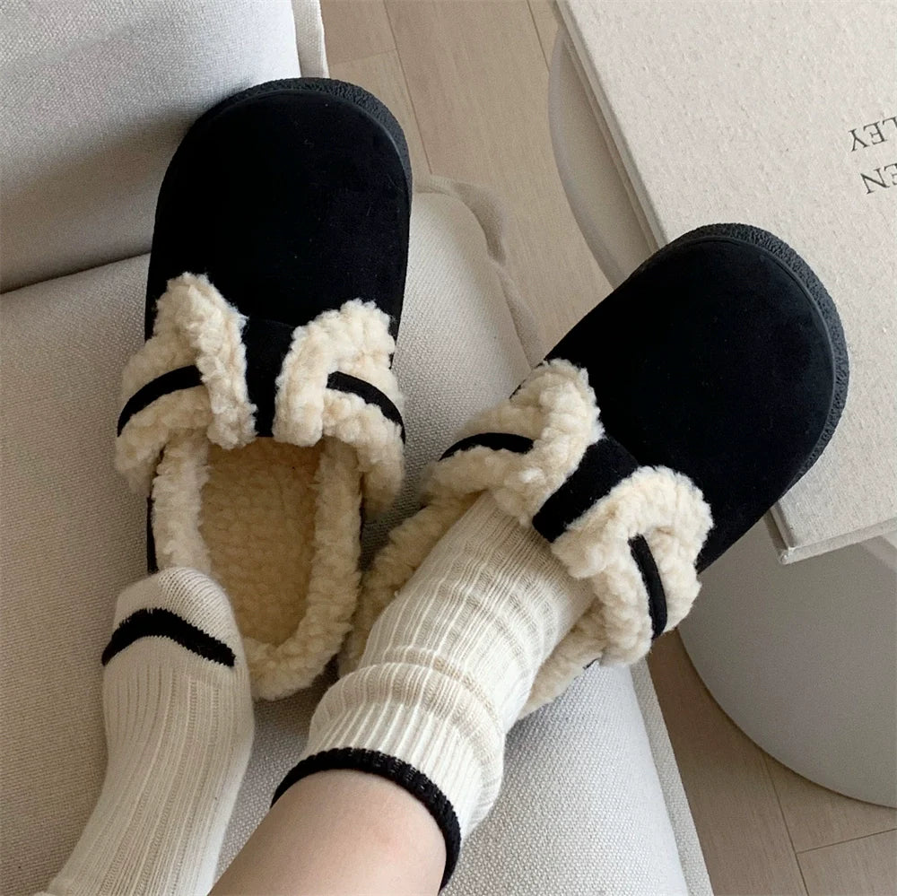 Snug Wrap-Band Fleece Slippers
