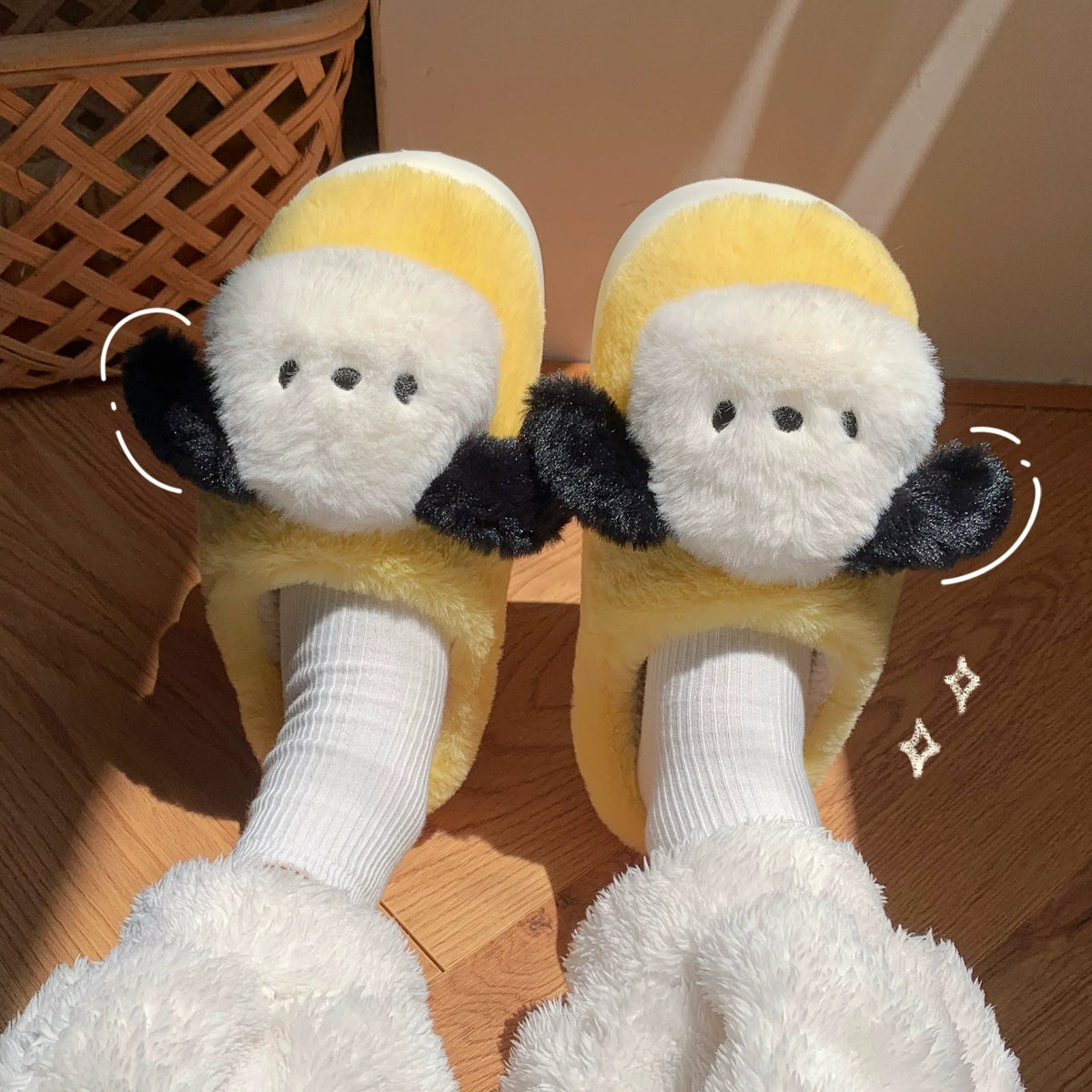 Puffy Pup Ears Slippers