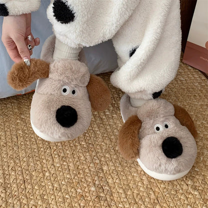 Puppy Snout Fuzzy House slippers