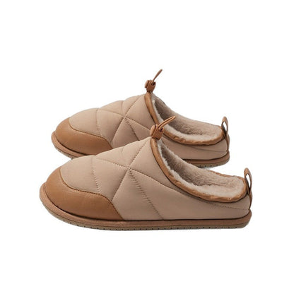 Cozy Puffer Quilted Winter Slippers