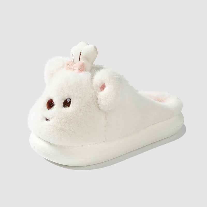 Chef Bear Plush Home Slippers