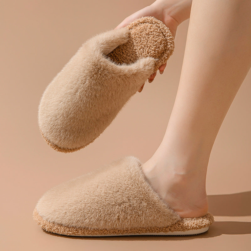 Fuzzy Cocoon Closed-Toe Slippers