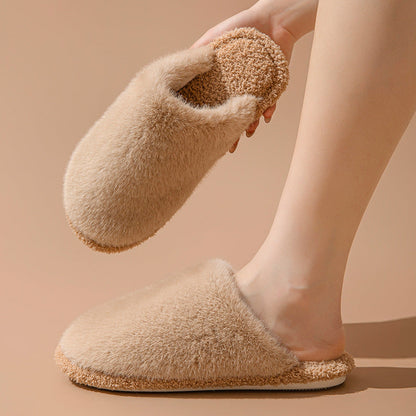 Fuzzy Cocoon Closed-Toe Slippers