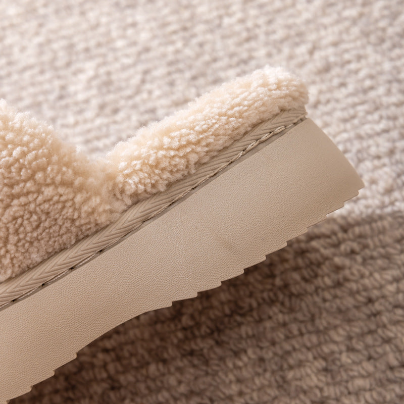 Cozy Thick Sole Plush Slippers