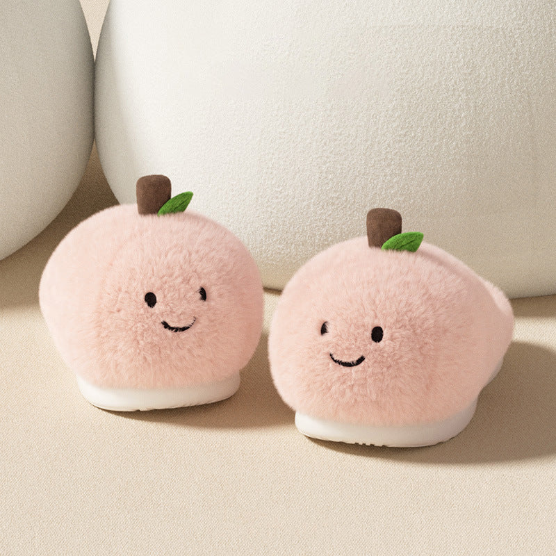 Apple Plush Stem Slippers