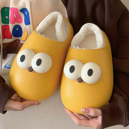 Big-Eye Puffer Waterproof Slippers