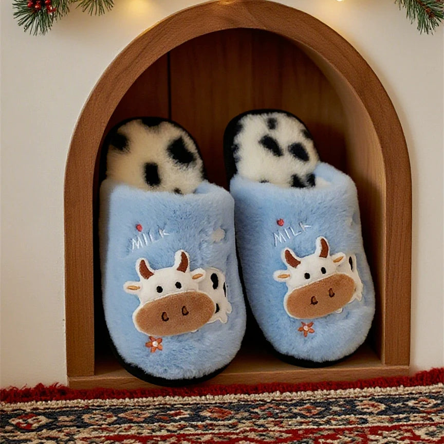 Moo Moo Milk Plush Slippers