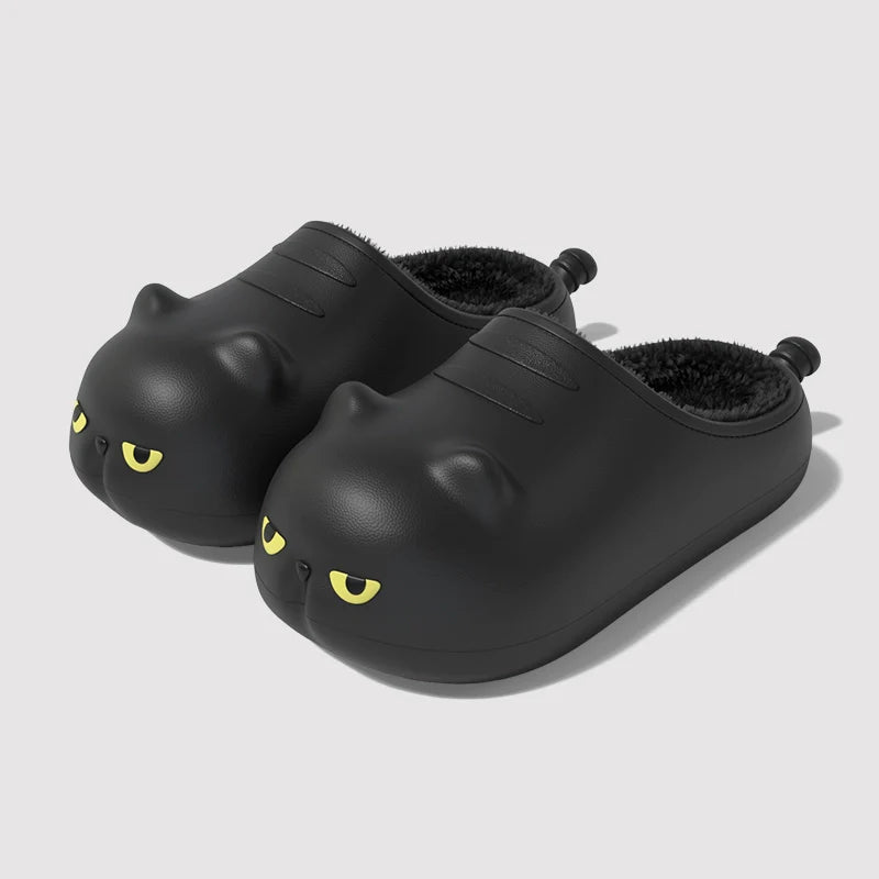 Grumpy Cat Face Lined Clogs