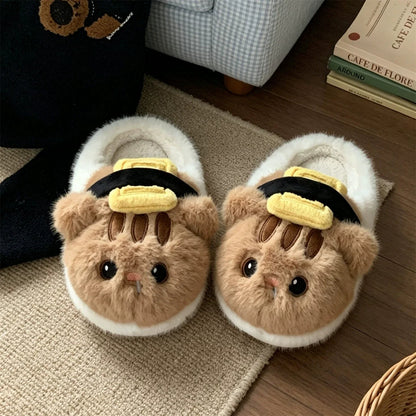 Sushi Cat Plush Indoor Slippers