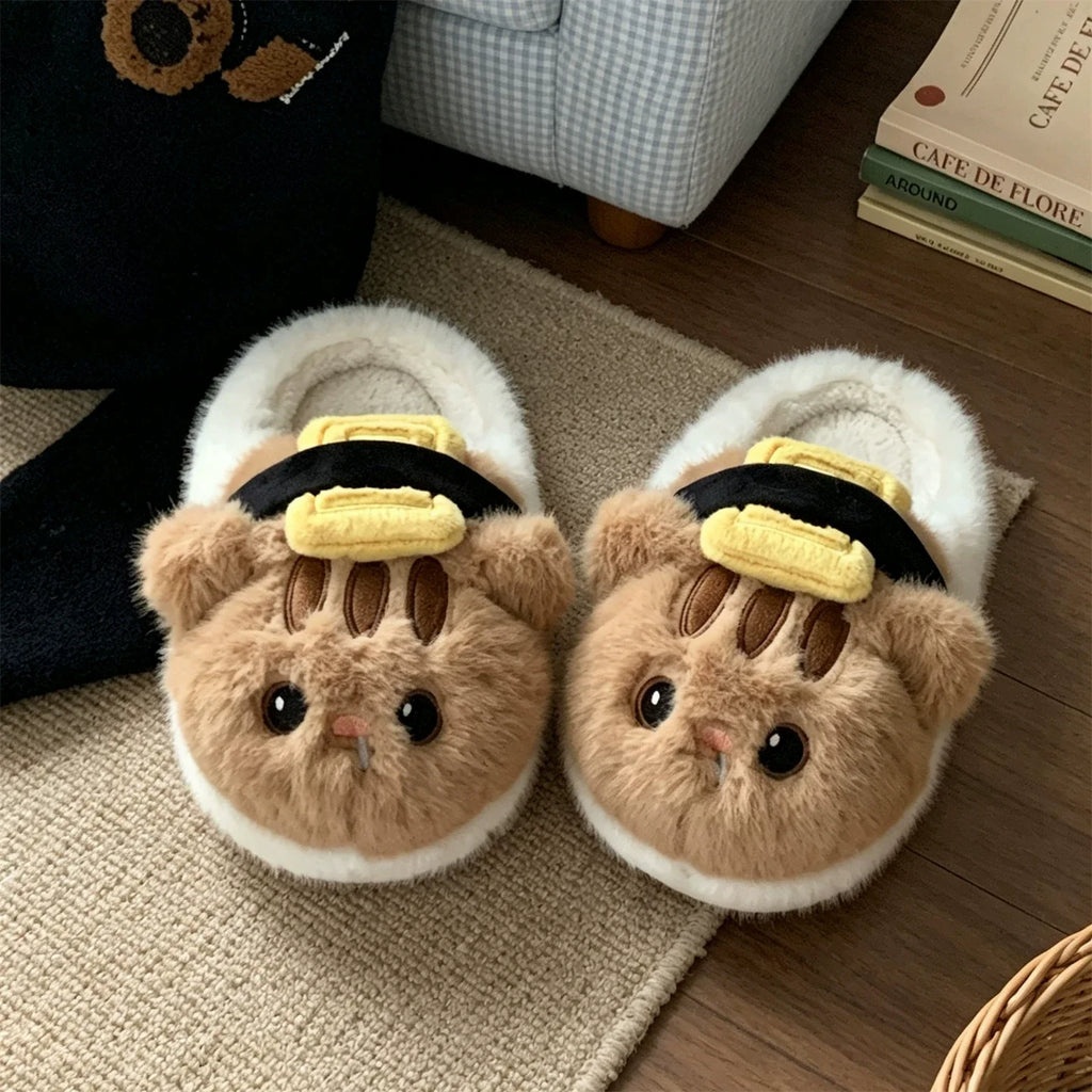 Sushi Cat Plush Indoor Slippers