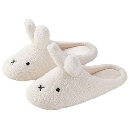 Bunny Ears Fleece Slippers
