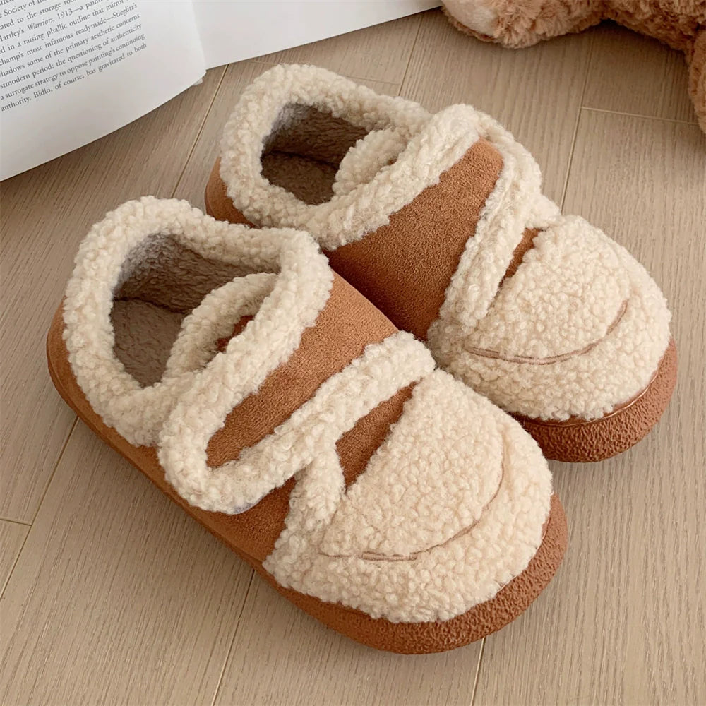 Double Velcro Sherpa Slippers