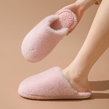 Fuzzy Cocoon Closed-Toe Slippers