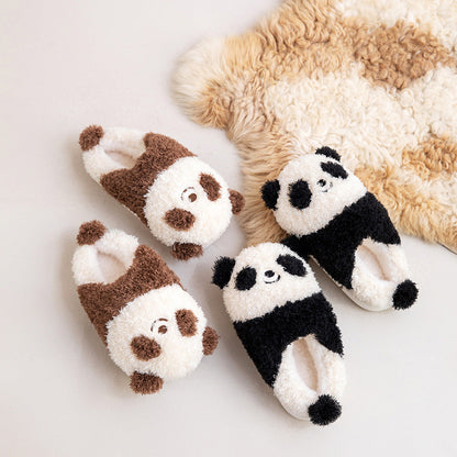 Cozy Panda Face Plush Slippers
