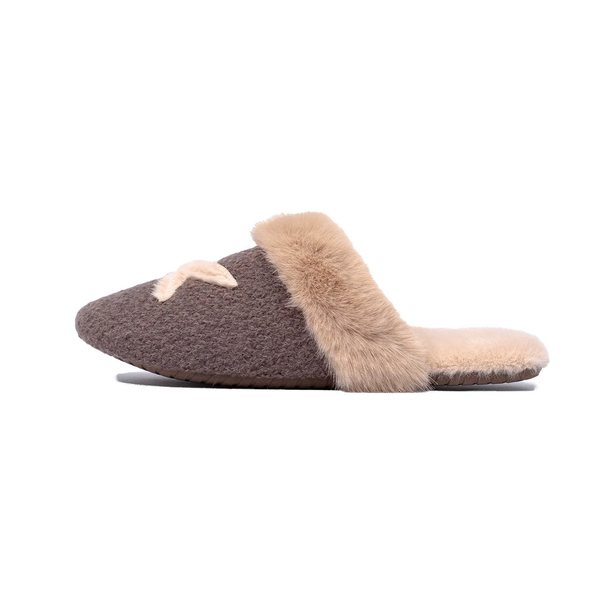 Playful Mushroom Dot Plush Slippers