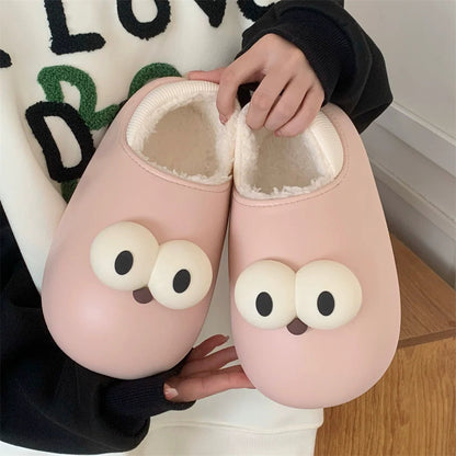 Big-Eye Puffer Waterproof Slippers