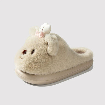 Chef Bear Plush Home Slippers