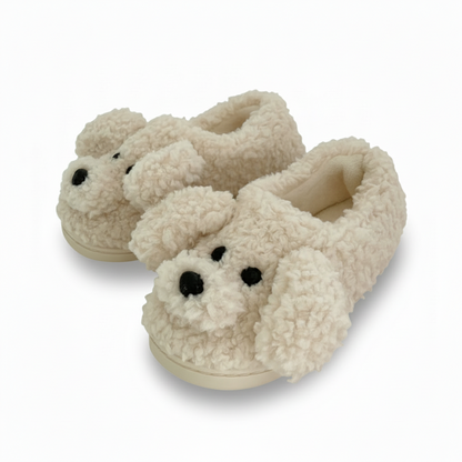 Puppy Plush Home Slippers