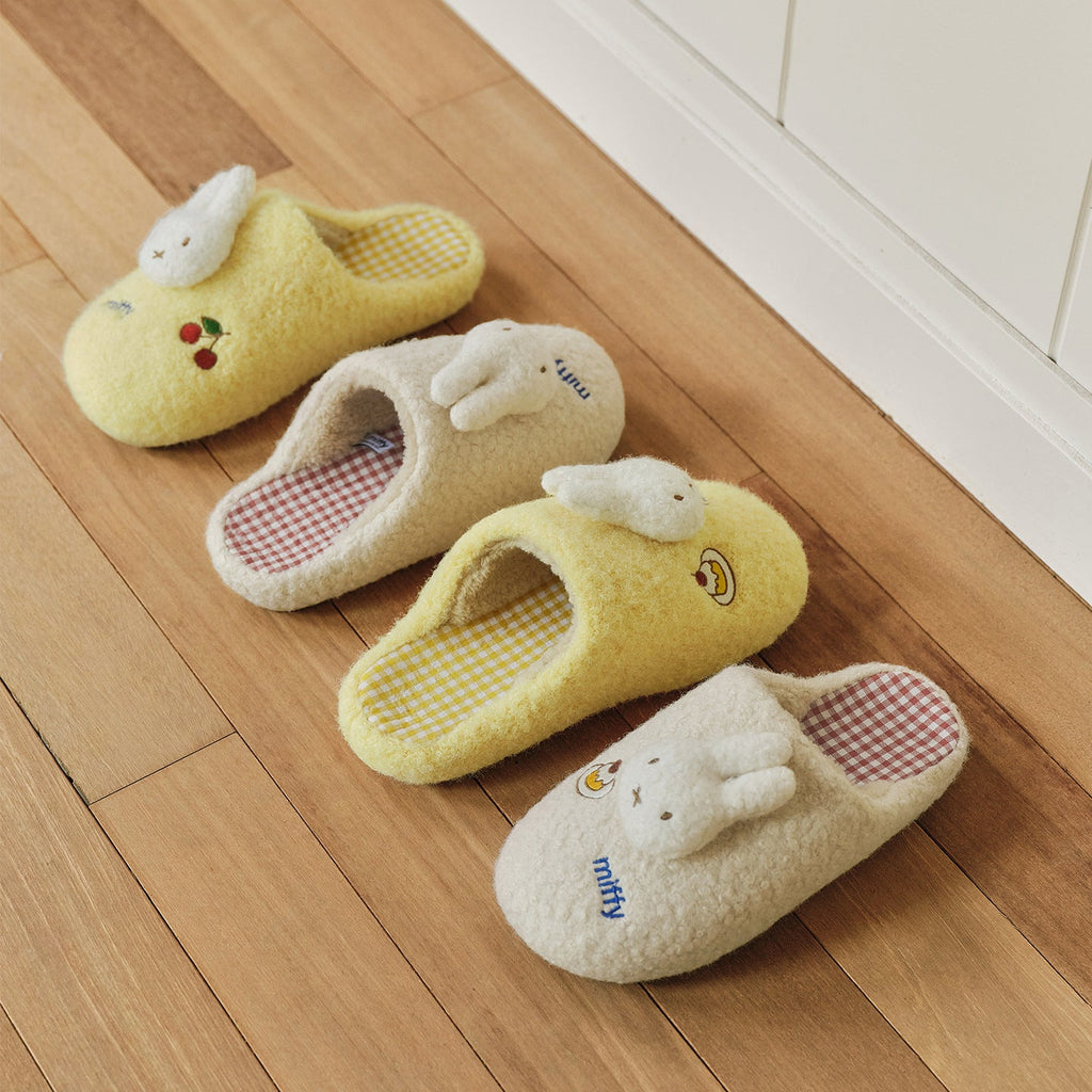 Plush Bunny Fuzzy House Slippers