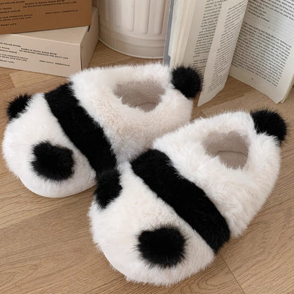 Panda Pom-Pom Snuggle Slippers