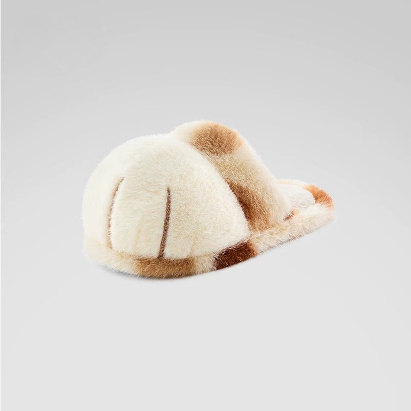 Fluffy Cat Paw House Slippers
