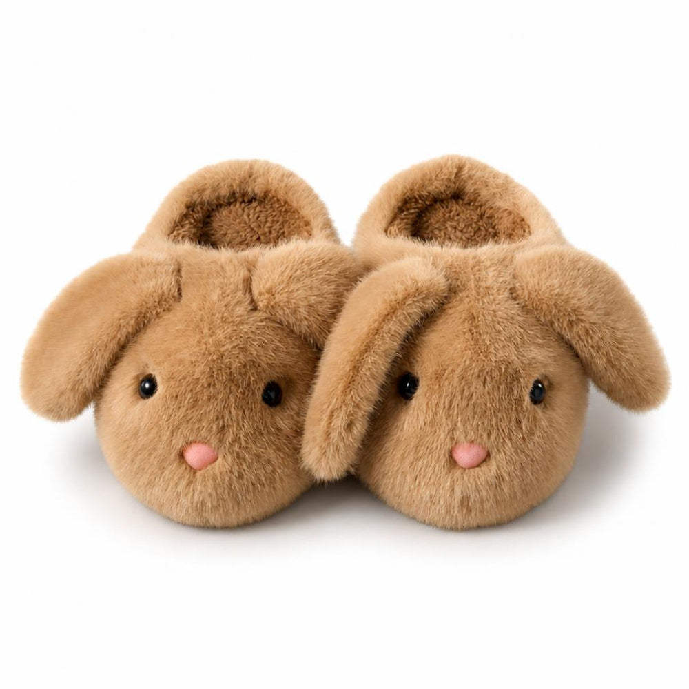 Floppy Bunny Ear Plush Slippers