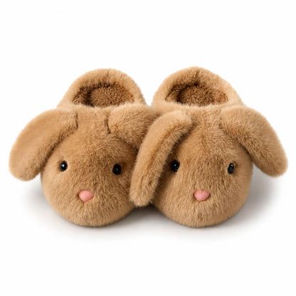 Floppy Bunny Ear Plush Slippers