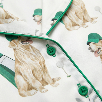 Golden Retriever Golf Women's Pajama Set