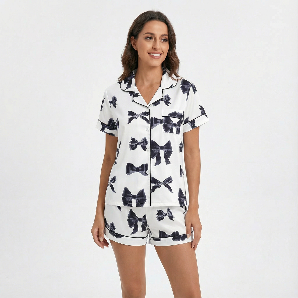 Valentine's Day Extravagant Bows Women's Pajama Set