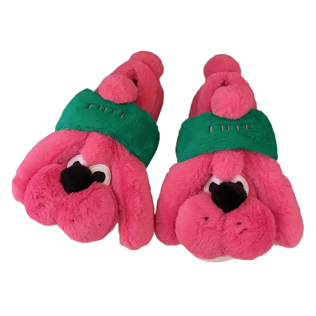 Puffy Pup 3D Plush Slippers