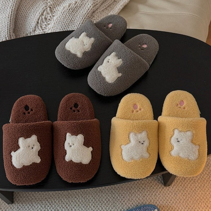 Pup Patch Sherpa Home Slippers
