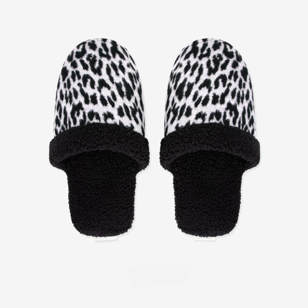 Fuzzy Animal Print House Slippers