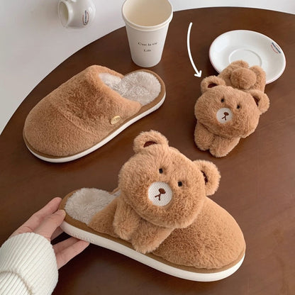 3D Plush Critter House Slippers