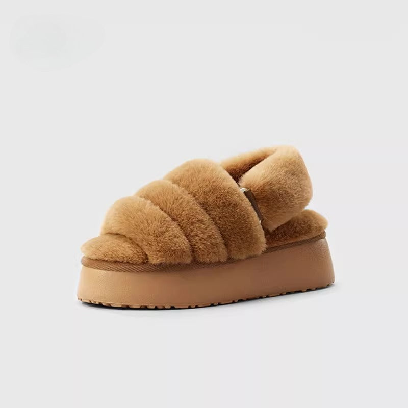 Chunky Puffy Cloud Slingback Slippers