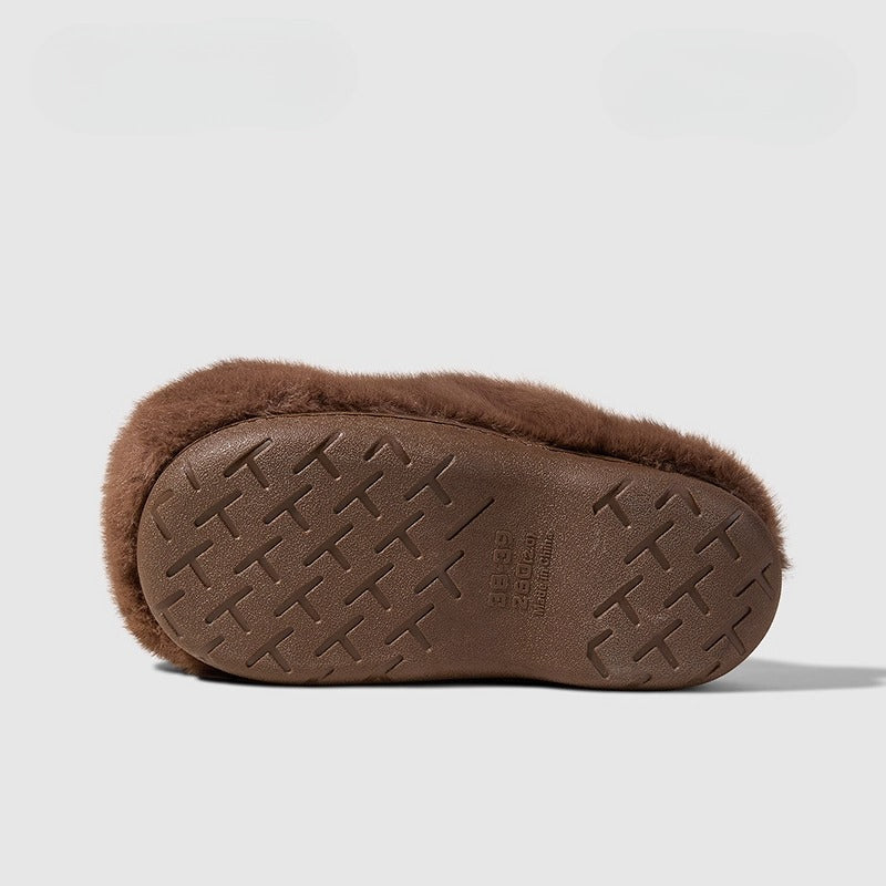 Fuzzy Puppy Face Plush Slippers