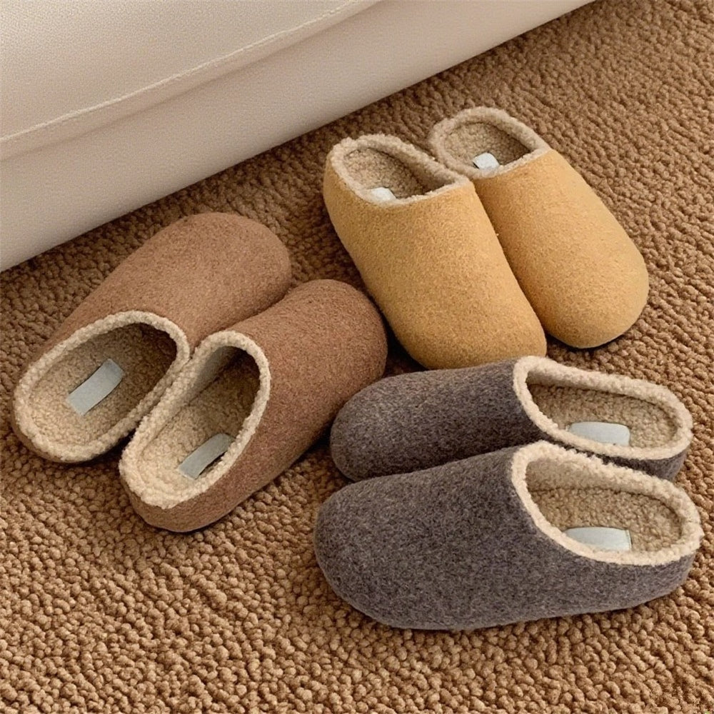 Pebble Plush Slip-in Slippers