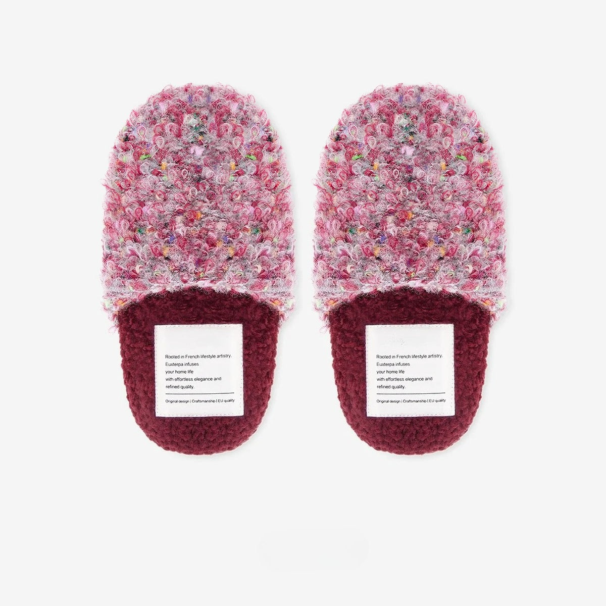 Confetti Boucle Fleece Mule Slippers
