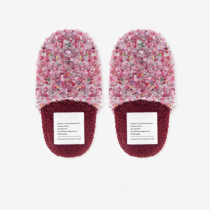 Confetti Boucle Fleece Mule Slippers