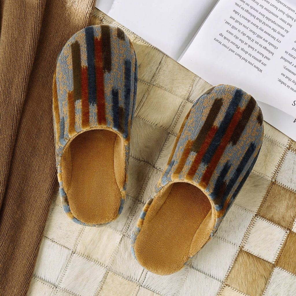 Artistic Jacquard Warm House Slippers