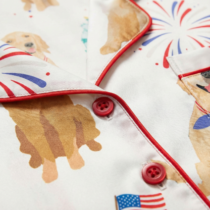 American Golden Retriever Women's Pajama Set