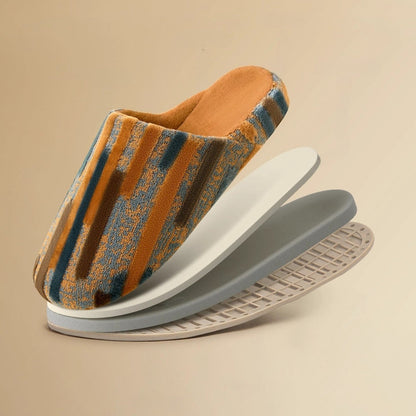 Artistic Jacquard Warm House Slippers